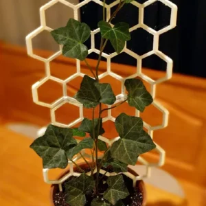 Elevate Your Plants with Our 3D-Printed Hexagon Trellis Add a touch of geometric beauty to your plant collection with our 9-inch tall hexagon trellis. This unique and functional design provides a sturdy support for your climbing plants, encouraging them to grow taller and fuller. Features: Hexagon Shape: Adds a modern and stylish touch to your plant display. 9-Inch Height: Offers ample support for vining plants. Durable Construction: Made from high-quality materials for long-lasting use. Easy to Assemble: Simply insert the trellis into the soil of your plant. Versatile: Suitable for a variety of indoor and outdoor plants. Enhance your plant's growth and aesthetic appeal with our 3D-printed hexagon trellis.